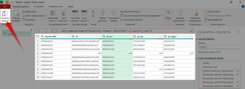 Знімок 19 — Як завантажити дані з MGBI API за допомогою Power Query у програмі Microsoft Excel